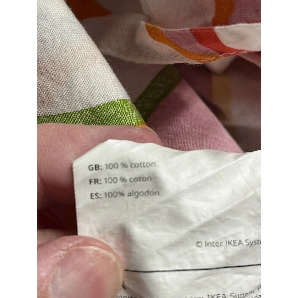IKEA Vitaminer Hjarta Twin Size HEARTS Cotton Duvet Cover